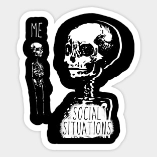 Me Socially Awkward Sticker